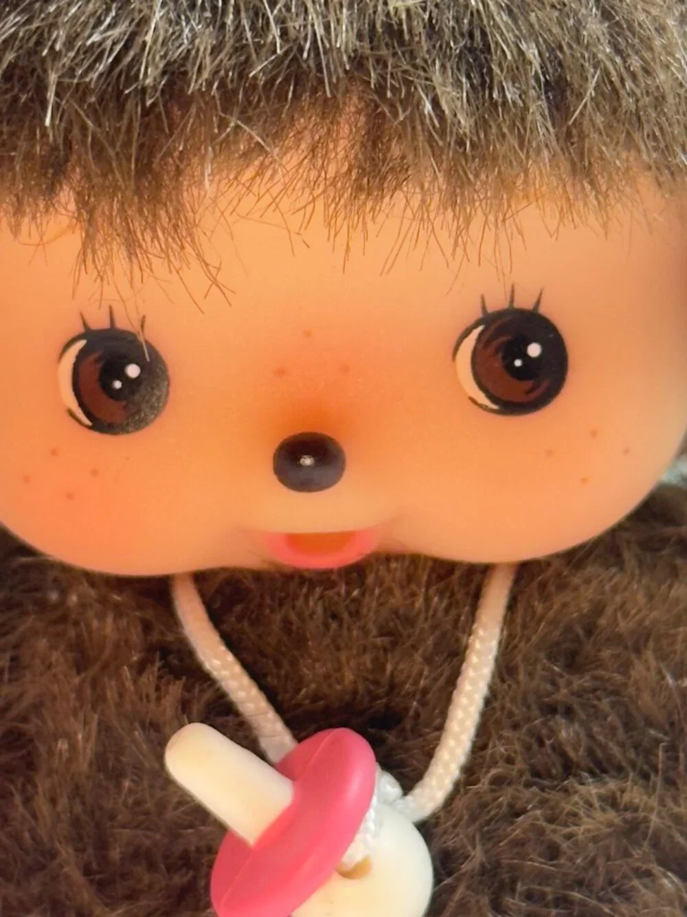 Sekiguchi Bebichhichi Monchhichi Baby Cat Kitty Pacifier Pink Costume Doll 5